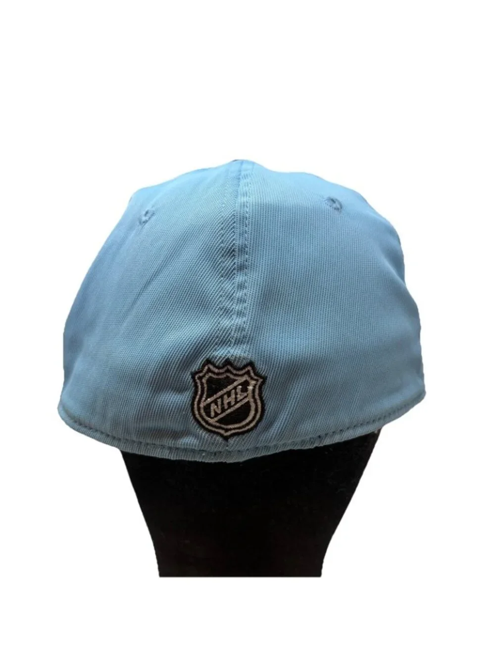 Pittsburgh Penguins Reebok Fitted Hat Cap 2009 Winter Classic Powder Blue Retro - Picture 5 of 10